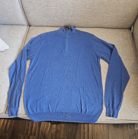 Luciano Natazzi 1/4 Zip up sweater Sz S NWT - Picture 1 of 6